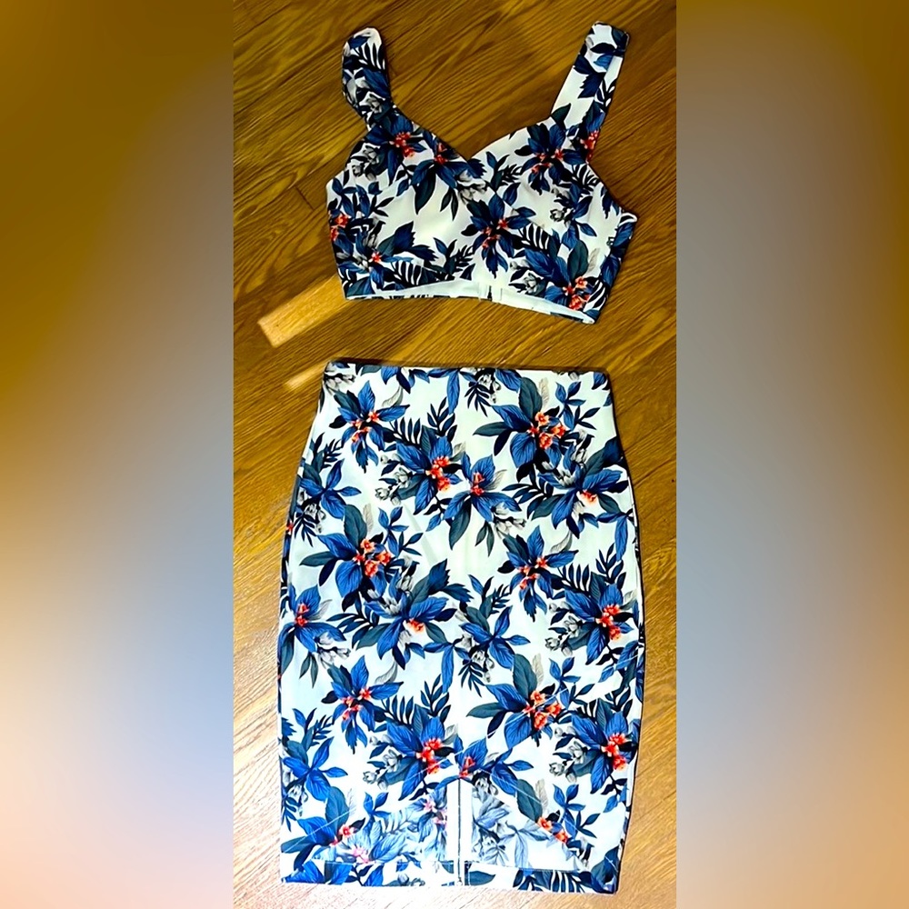 two piece Hawaiian outfit